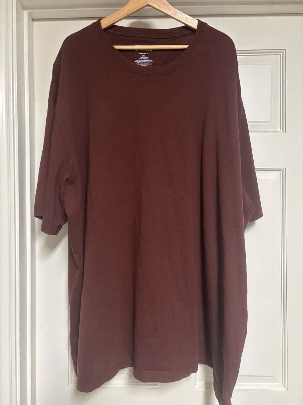 Duluth Trading Co. Longtail T Relaxed Fit Short Sleeve T-Shirt Maroon Men's 3XL